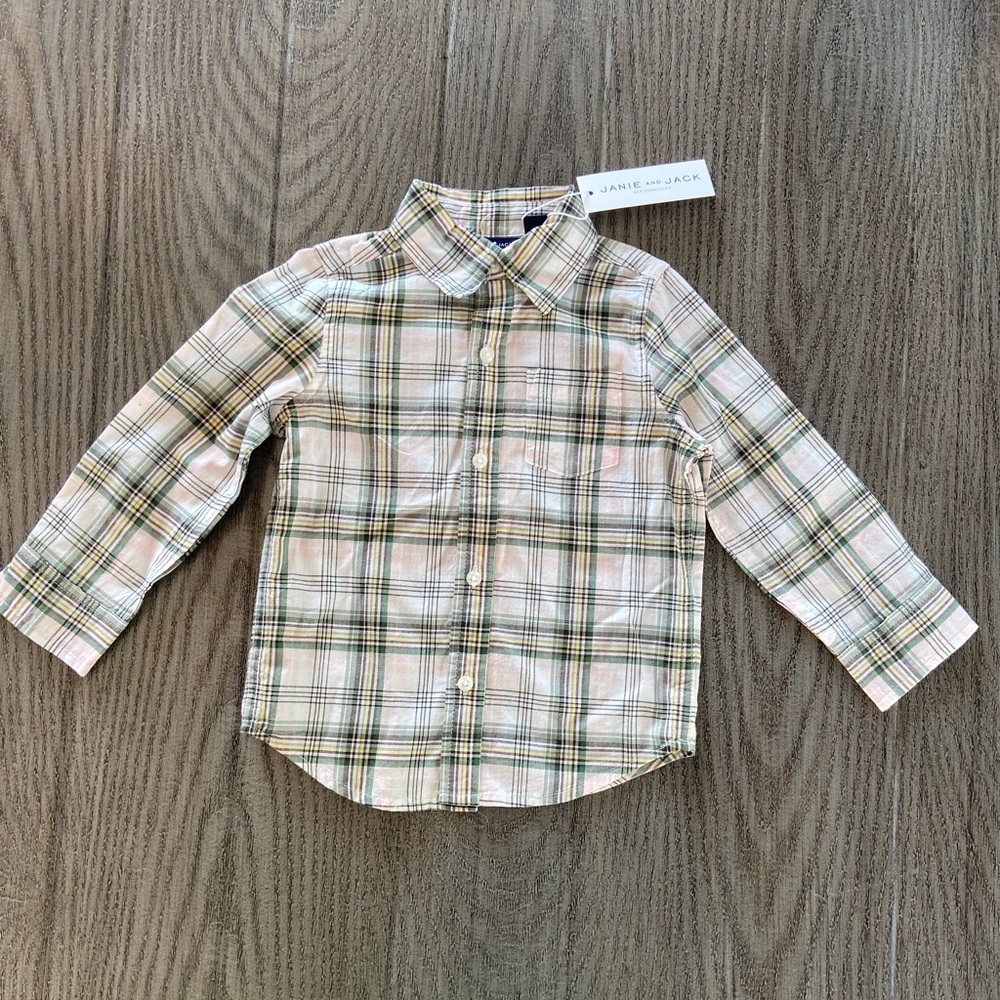 Brand new, Janie and Jack button up shirt